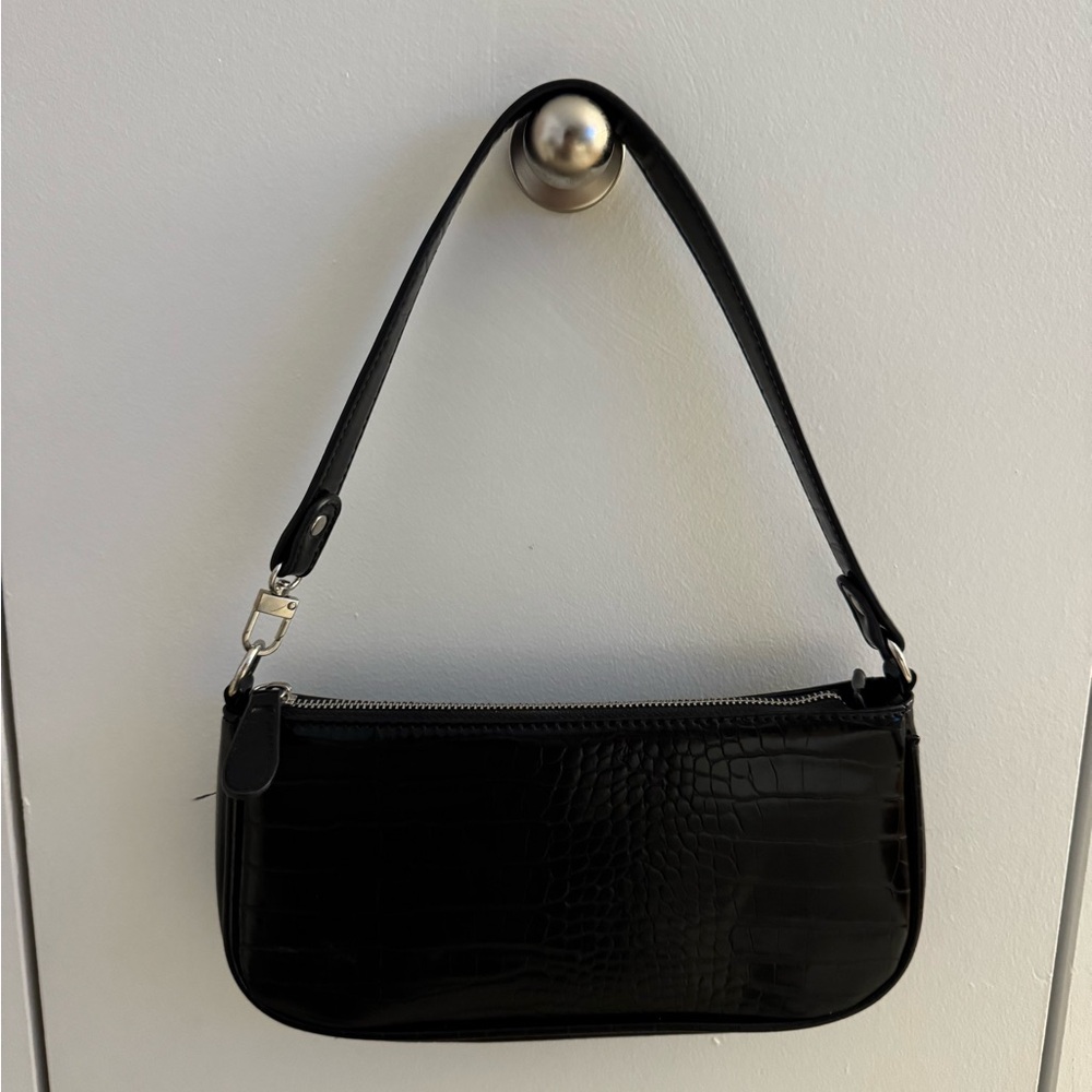 Trendy Black Shoulder Purse